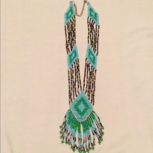 Beaded American Indian Style Necklace